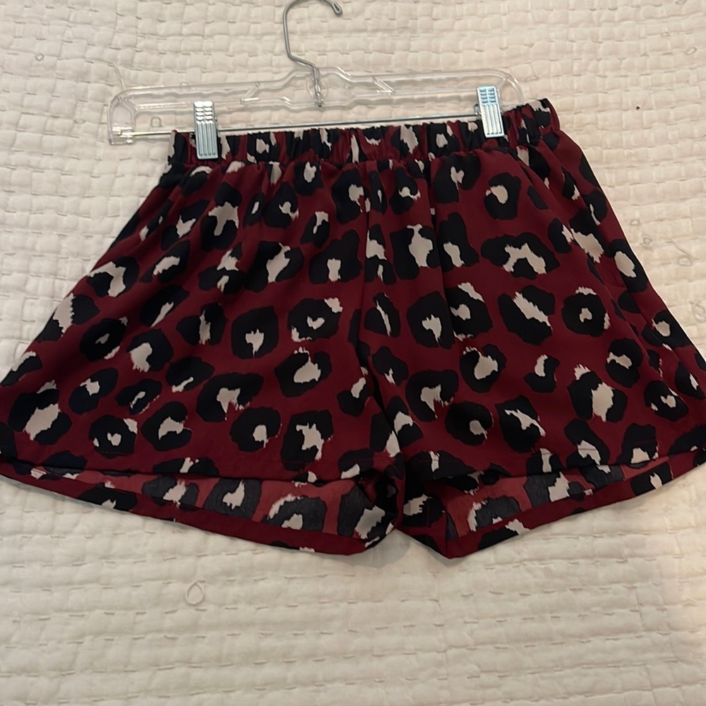 Cheetah print shorts